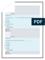 Data Structure and Algorithms QUIZZES