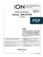 Denon DN-X100 Service Manual