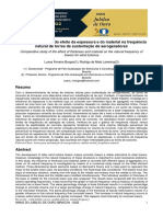 Estudo Comparativo Do Efeito Da Espessura e Do Material Na Frequência Natural de Torres de Sustentação de Aerogeradores