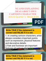 Arts Creating and Explaining Abt The Ideas About Own Cartoon Character q1 w8 d4 Oct 13 Edited