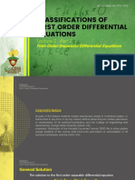 04 ES 14 Classifications of First-Order DEs - Separation of Variables