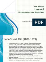 GEC 8 Lesson 6 Utilitarianism - John Stuart Mill