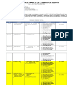 Planificador de La Semana de Gestión 14368 - Santa Rosa - Octubre