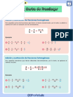 Aritméticas Suma y Resta de Fracciones