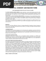 DepEd Parental Consent and Waiver Form On f2f | PDF | Health Sciences