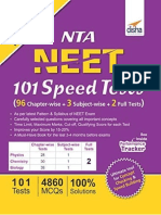 NTA NEET 101 Speed