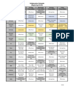 Collaboration Schedule 2022-2023