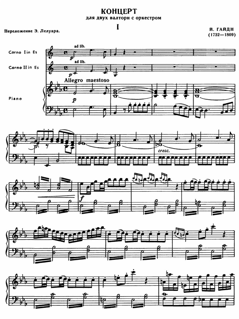 Rosetti Horn Concerto (56) 2 Horns PDF