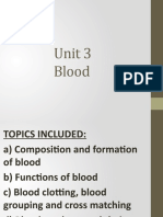 Blood Composition and Formation