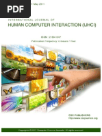Download International Journal of Human Computer Interaction IJHCI_V2_I2 by AI Coordinator - CSC Journals SN60133280 doc pdf