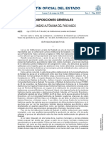 Boletín Oficial Del Estado: Comunidad Autónoma Del País Vasco