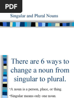 Singular and Plural Nouns Grammar Drills 32120 1