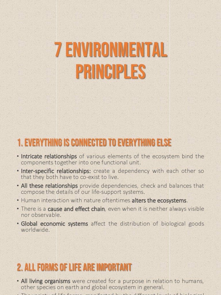 Unit 5 - 7 Environmental Principles | PDF | Biodiversity | Ecosystem
