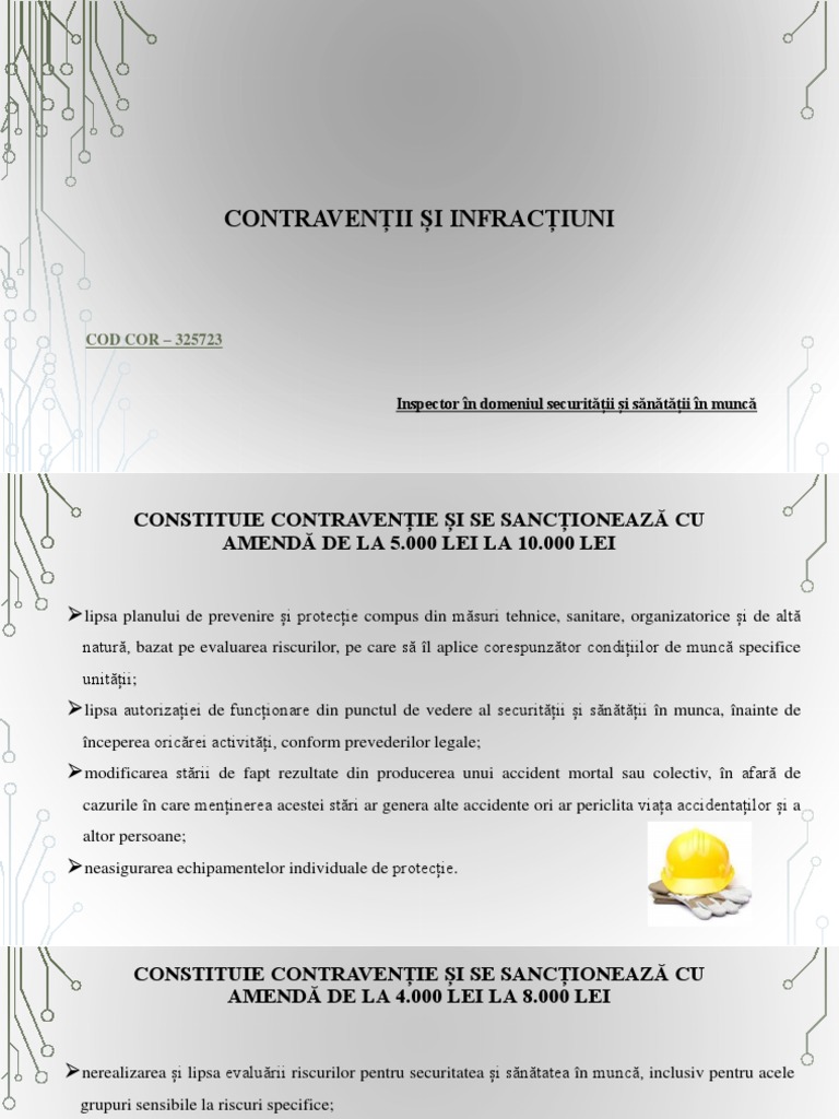 13 Contraventii Si Infractiuni | PDF