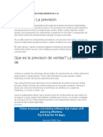 Pronosticos de Ventas en Establecimientos de A y B