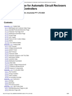 Protocol Database For Automatic Circuit Reclosers With Advanced Controllers