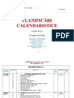 Planificari Calendaristice Clasa A Iva