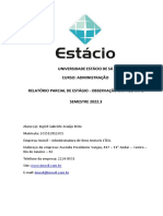 Relatorio Parcial de Estagio Ingrid