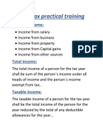 Income Tax Practical Training 1