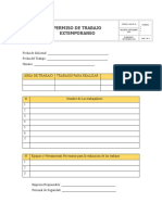 Formato de Trabajo Extemporaneo