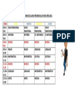 Horario de Clases Octavo