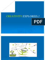 Creativity at Work Place Ppt