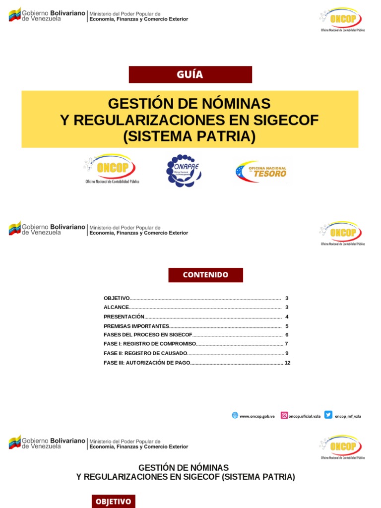 Guia Gestion de Nóminas y Regularizaciones | PDF | Bancos | Venezuela