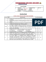 Course Details and Question Bank