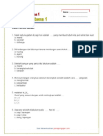 Soal Tematik Kelas 1 Tema 3 Subtema 1 Re