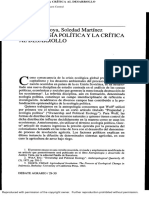 BEDOYA, Soledad (1999) - La Ecología Política y La Crítica Al Desarrollo