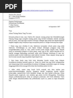 Surat Rasmi - Aduan tentang Kegagalan Pihak Berkuasa untuk 