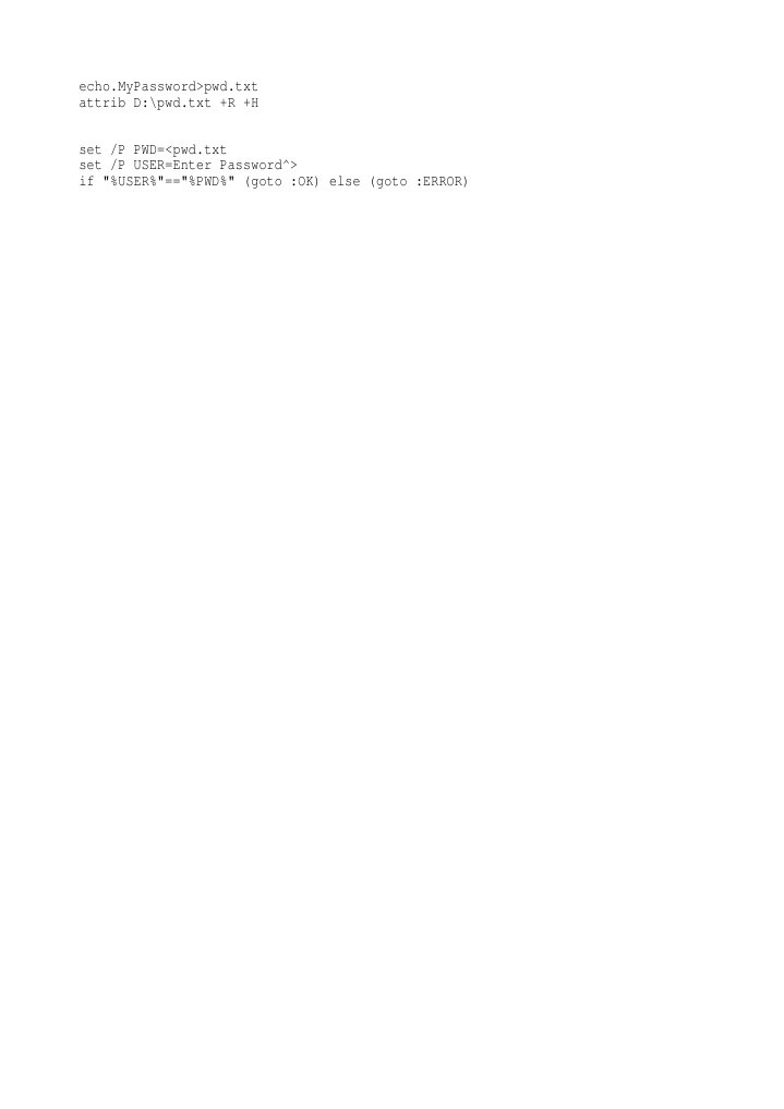 Command Line Password Script | PDF