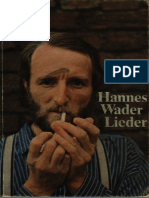 Hannes Wader Lieder Notenbuch Von 2001