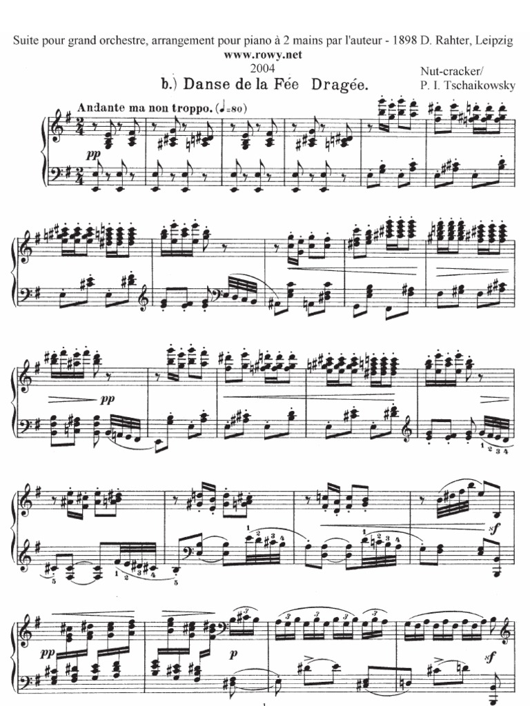 Danza Del Hada De Azucar Piano