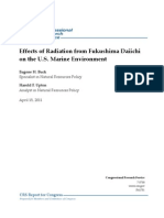 Effects of Radiation From Fukushima Daiichi On The U.S. Marine Environment