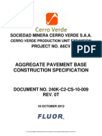 Aggregate Pavement Base Construction Specification: Sociedad Minera Cerro Verde S.A.A. Project No. A6Cv