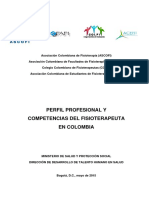 Perfil y competencias fisioterapeuta Colombia