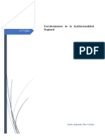 Fortalecimiento de La Institucionalidad Regional