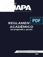 UAPA Reglamento Academico de Pregrado y Grado 2022