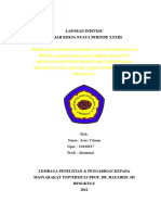 Laporan Kukerta Individu Kelurahan Sidomulyo 2022