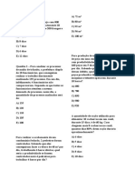 Exercicios Matematica 