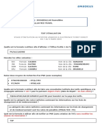 Test d'évaluation - stage d'initiation du 7 au 9 mars 2022 - Amadeus Algérie