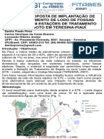 Proposta de Implantação de Pré Tratamento de Lodo de Fossas Sépticas em Estações de Tratamento de Esgoto em Teresina Piauí