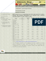 Current Postal Rates in India Inland Speed Post Rates