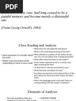 Unit - 2 - Close Reading and Analysis