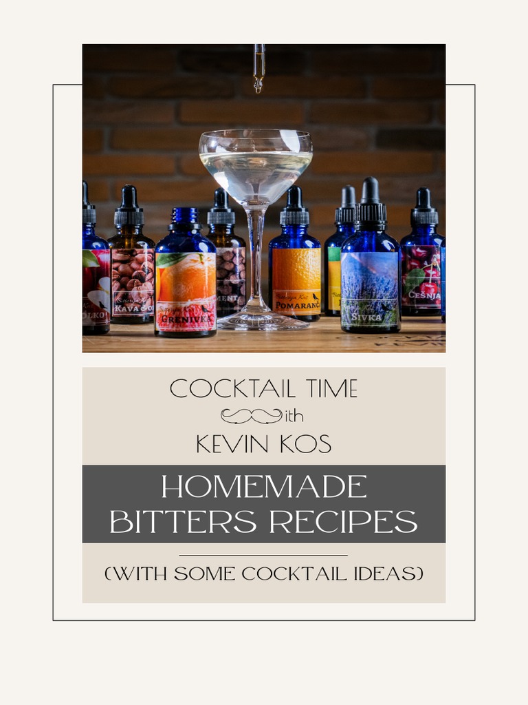 Homemade bitters recipe PDF Lavandula Cocktails