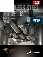 Price List Price List: Stainless Steel Stainless Steel