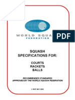 Squash Court Specifications Guide