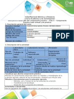 Guía para El Desarrollo Del Componente Práctico - Fase 5 - Componente Práctico Tutor Virtual y de Práctica