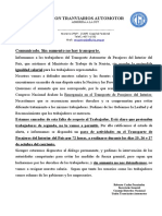 Comunicado UTA FATAP 18.10